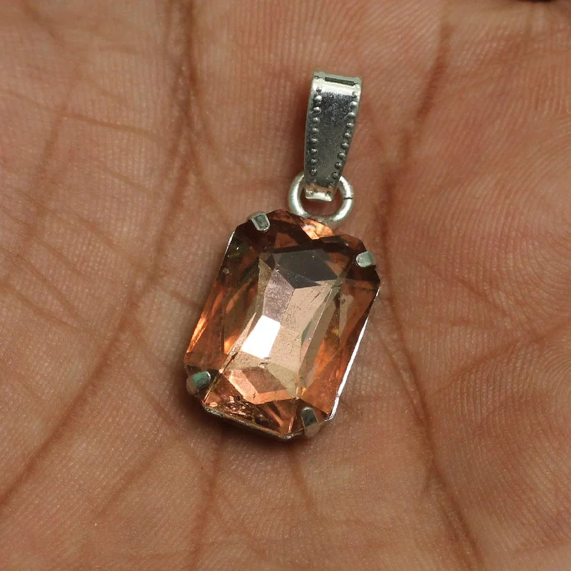 1 Pcs, 18x13mm Rectangle Stone Pendant