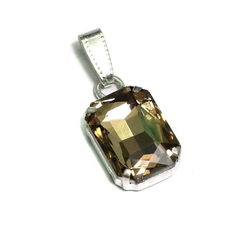 1 Pcs, 18x13mm Rectangle Stone Pendant