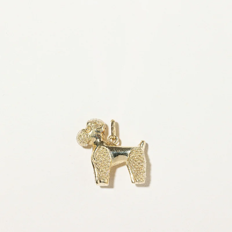 gold opal ring 10k Yellow Gold Dog Charm