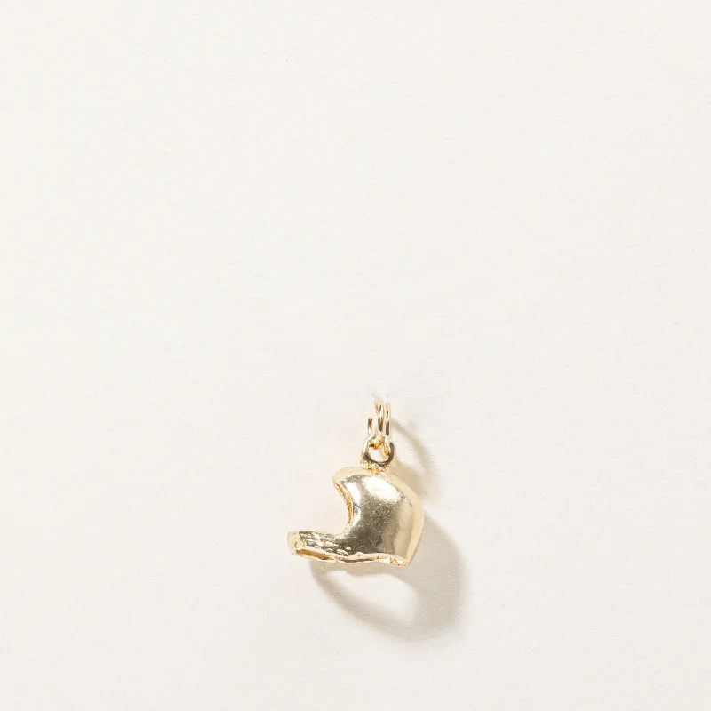 10k Yellow Gold Helmet Charm