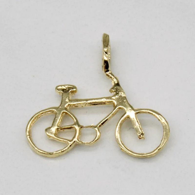 minimalist moonstone bracelet 14k Yellow Gold Bicycle Charm