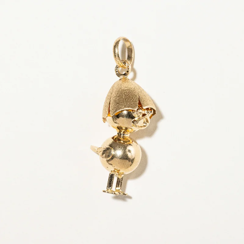 natural garnet gemstone ring 18k Yellow Gold Chick Charm