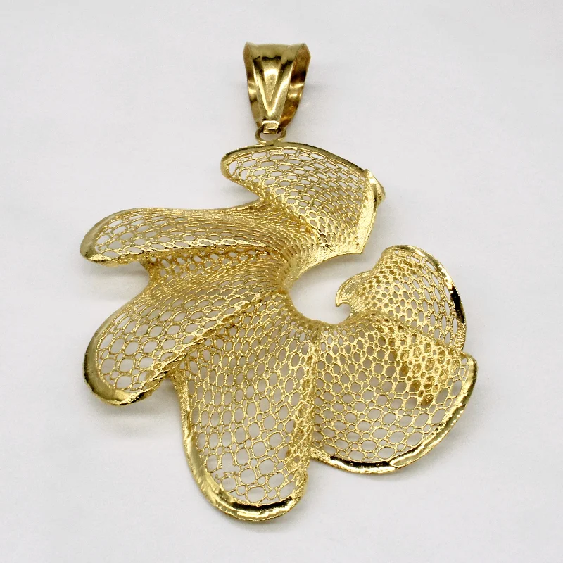 personalized couple’s bracelet engraved 18k Yellow Gold Large Pendant