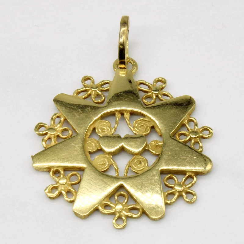 personalized family tree necklace 18k Yellow Gold Pendant