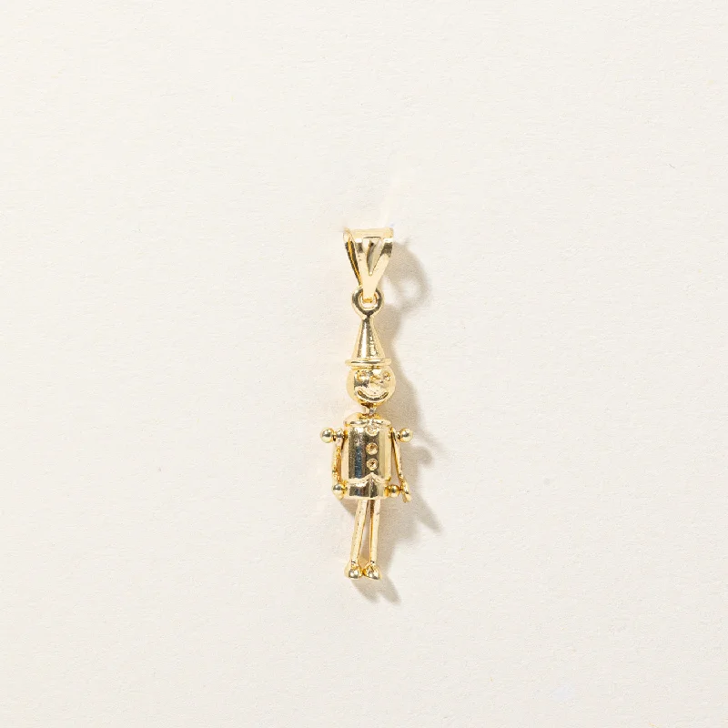 18k Yellow Gold Pinocchio Charm