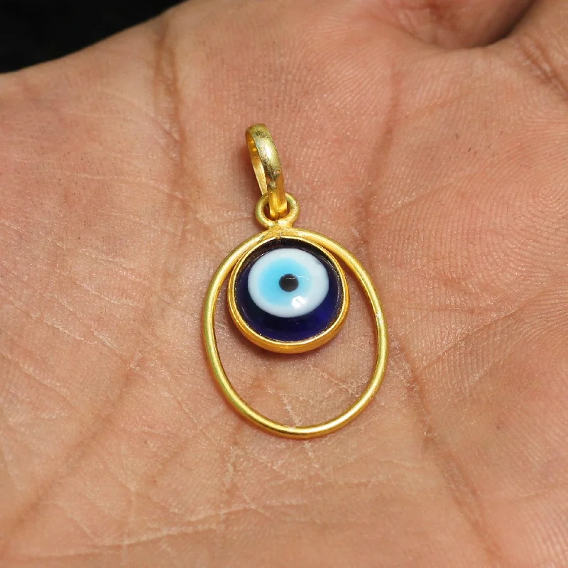 20mm, Evil Eye Brass pandant Golden