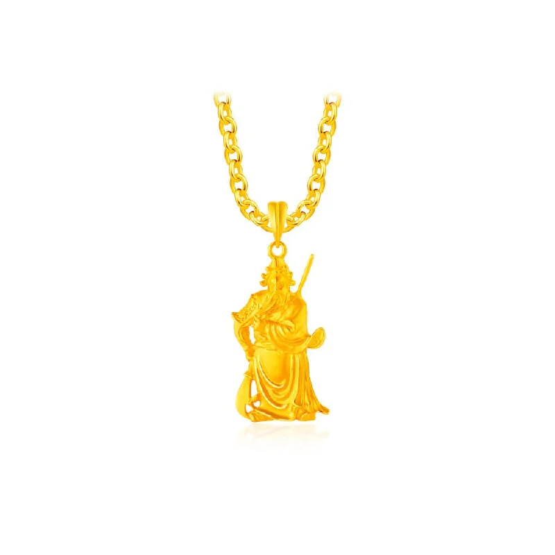 916 Gold God Of War (关羽) Pendant