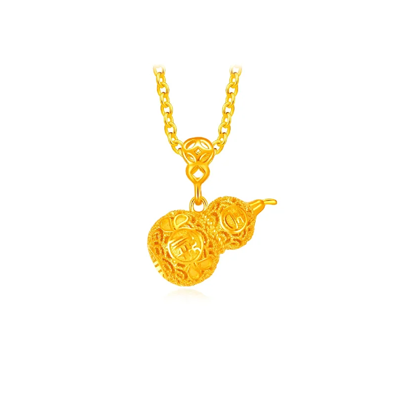 916 Gold Harvest Gourd Pendant