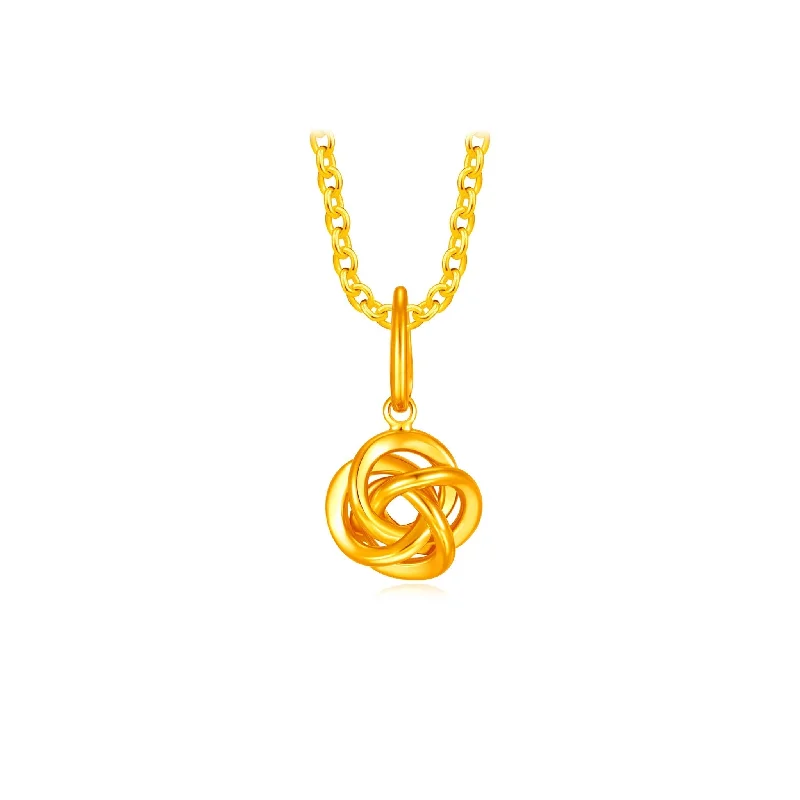 916 Gold Knots of Faith Pendant