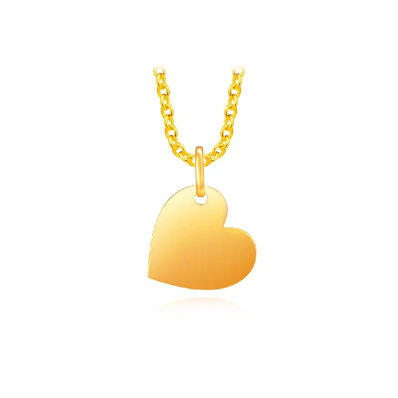 916 Gold Minimalistic Love Gold Pendant