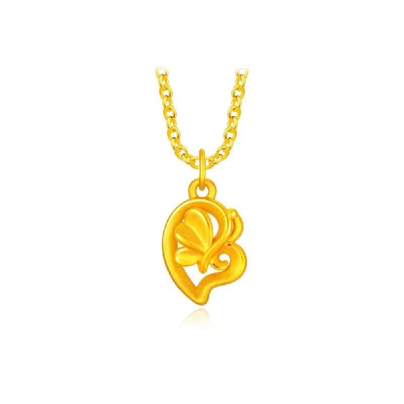 916 Gold Precious Heart Pendant