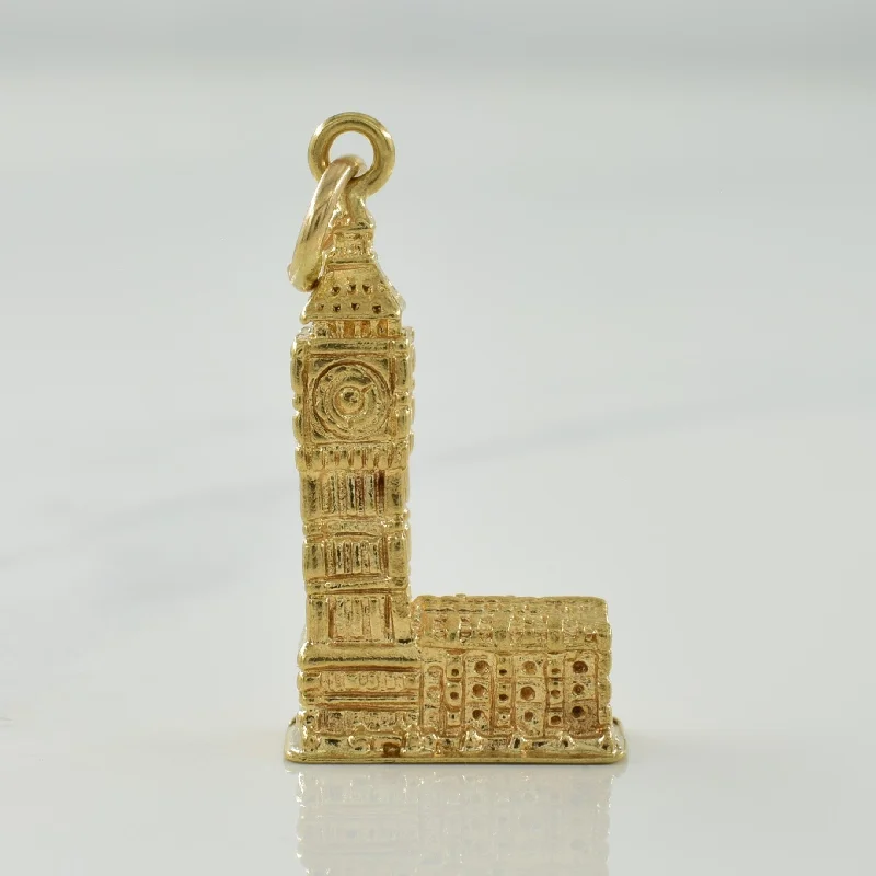 infinity necklace with birthstones 9k Yellow Gold Big Ben Charm |
