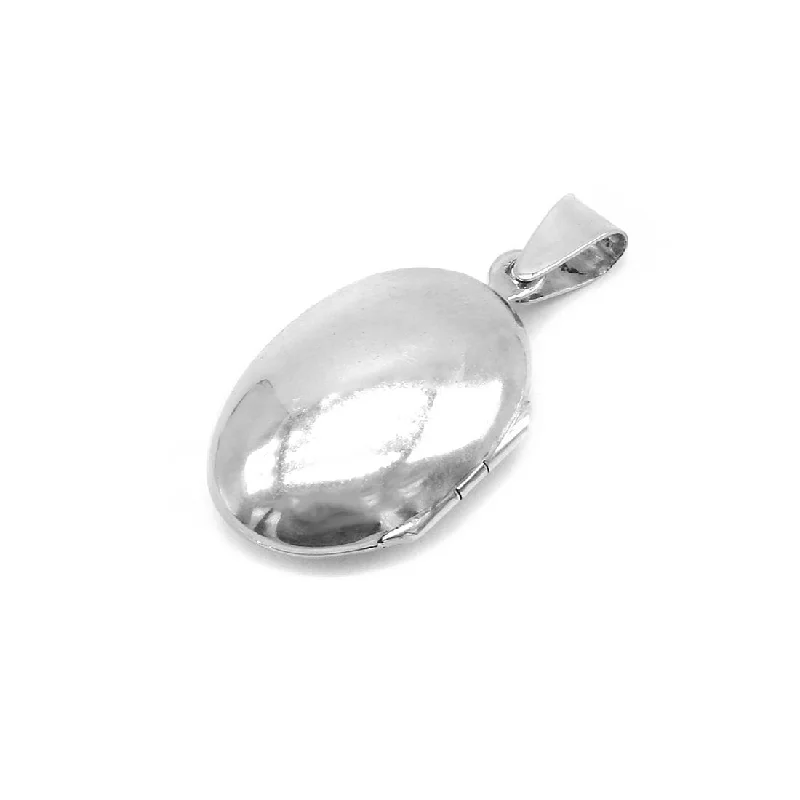 Ada Oval Locket 925 Sterling Silver Pendant