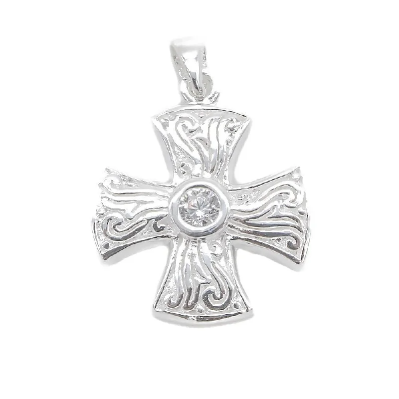 Akasha Cross 925 Sterling Silver Pendant