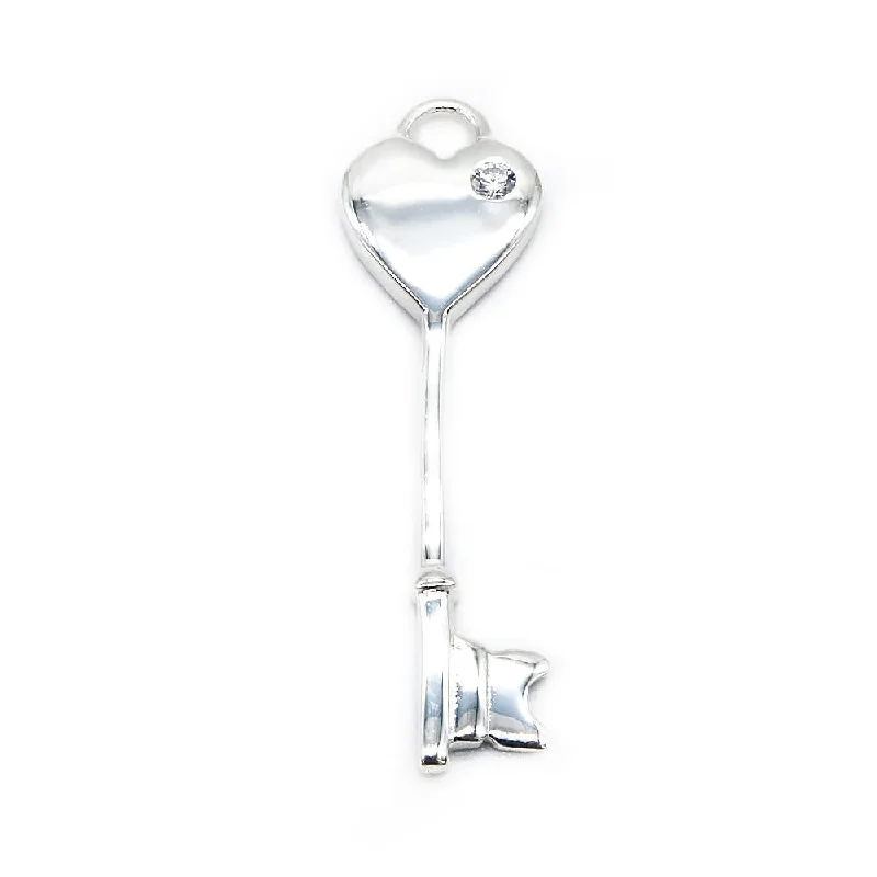 Alessia Heart Key 925 Sterling Silver Pendant