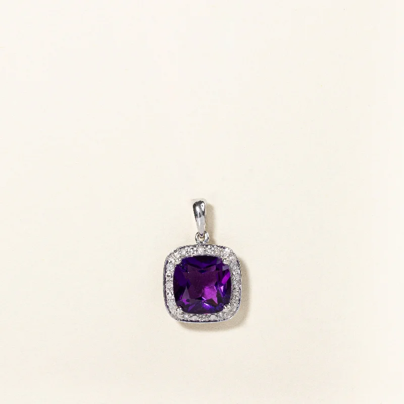 Amethyst & Diamond Pendant | 2.15ct, 0.06ctw |