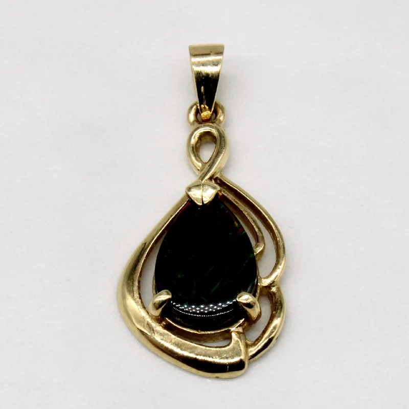 custom name necklace gold Ammolite Pendant | 1.60ct |