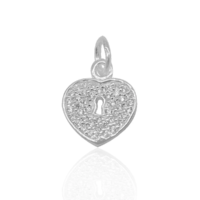 Andi Lock Heart 925 Sterling Silver Pendant