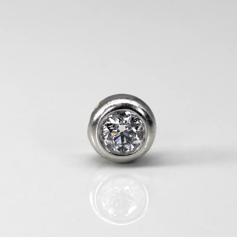 gothic bat ring sterling silver Bezel Set Diamond Pendant | 0.50ct |