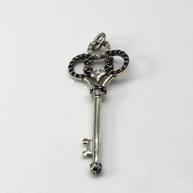 minimalist moonstone bracelet Black Diamond Key Pendant | 0.33ctw |