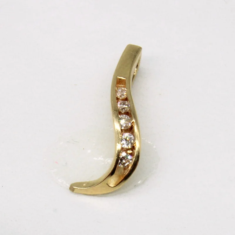 classic diamond solitaire earrings Channel Set Diamond pendant | 0.09ctw |