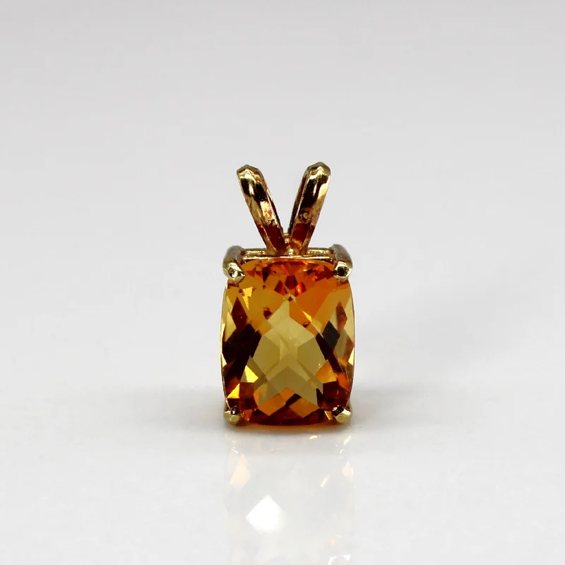 Citrine Gold Pendant | 3.75ct |