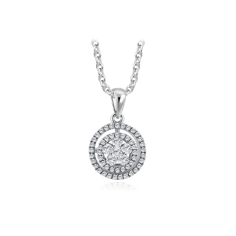 Clustered Diamond Pendant