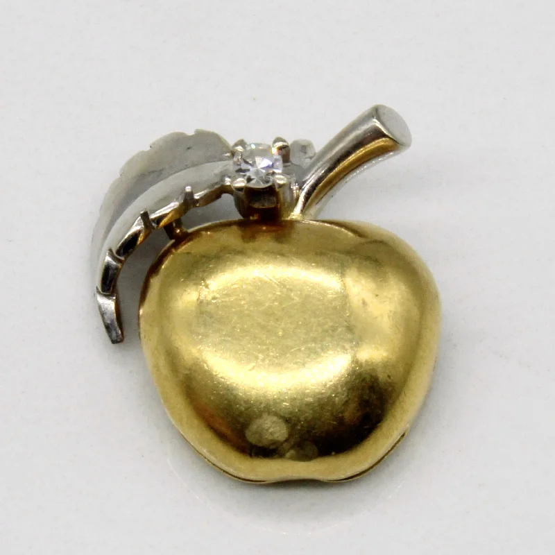 adjustable moon phase bracelet Diamond Apple Pendant | 0.03ct |