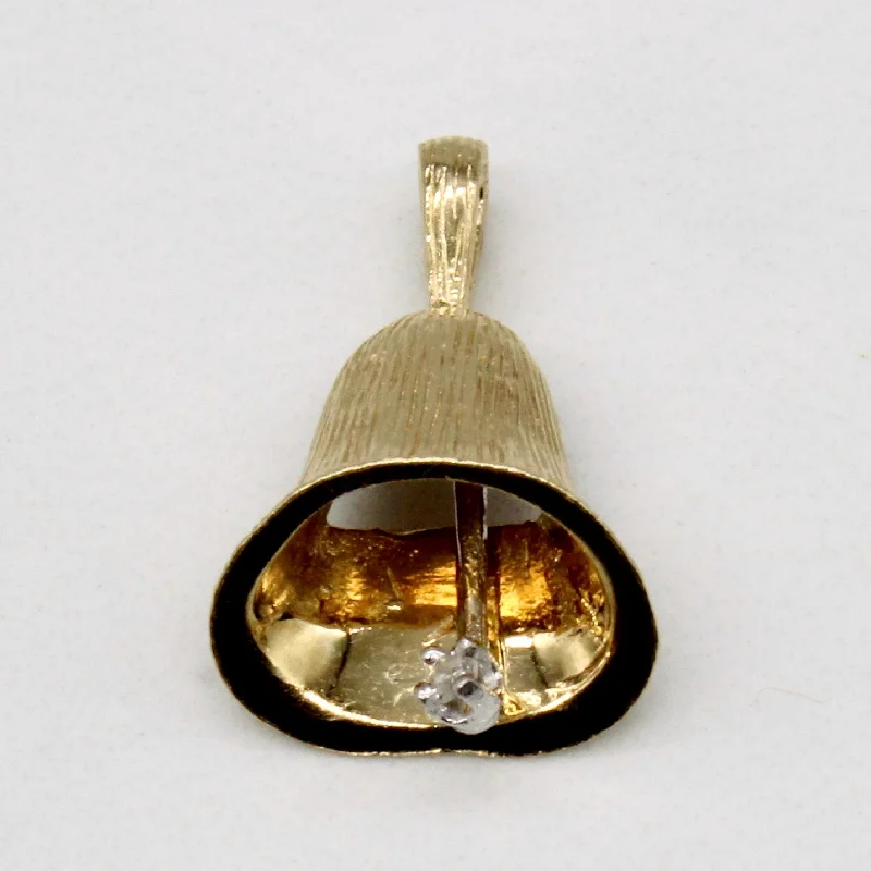 modern infinity signet ring Diamond Bell Pendant | 0.01ct |