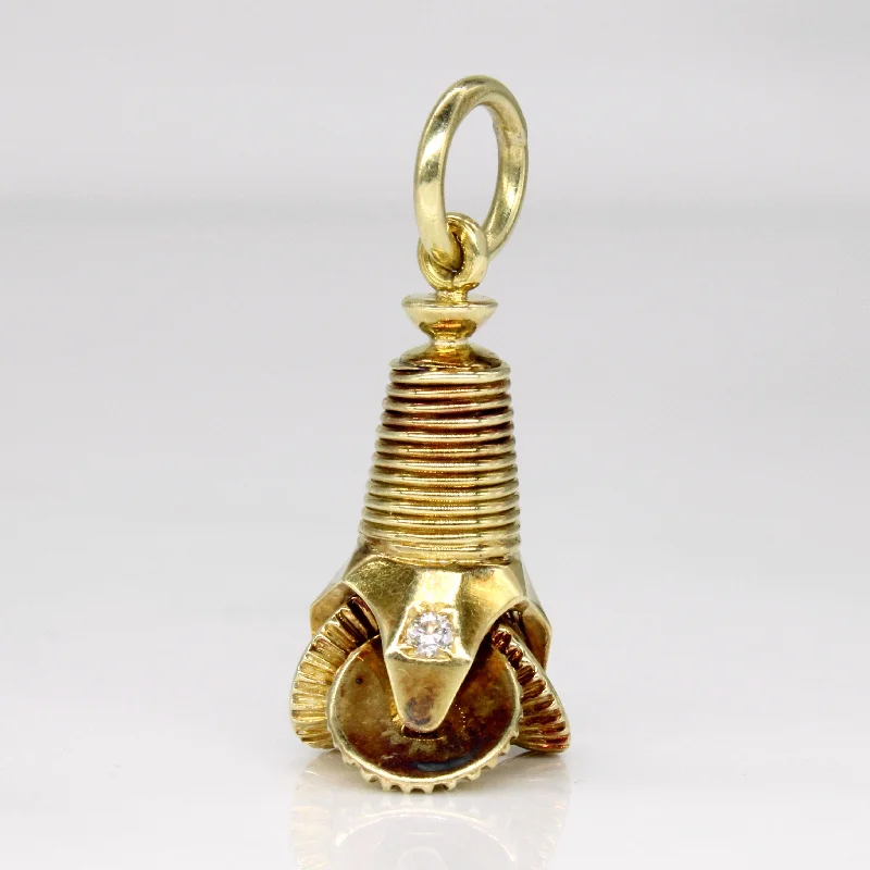 celestial galaxy planet necklace Diamond Boring Drill Pendant | 0.07ctw |