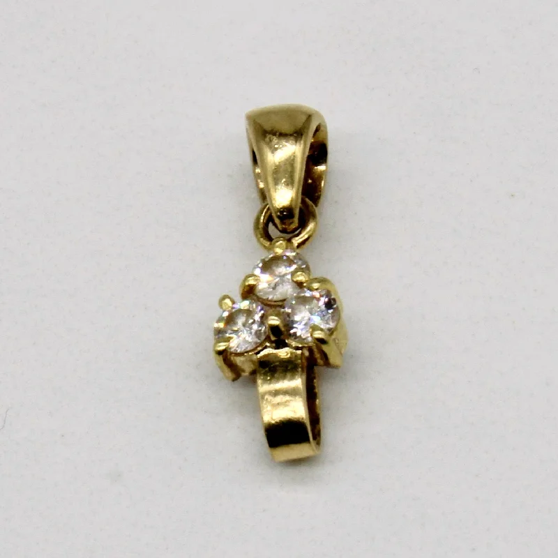 vintage sapphire engagement ring Diamond Cluster Pendant | 0.12ctw |