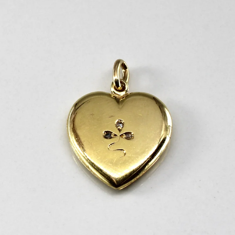colorful gemstone engagement ring Diamond Heart Locket | 0.02ctw |