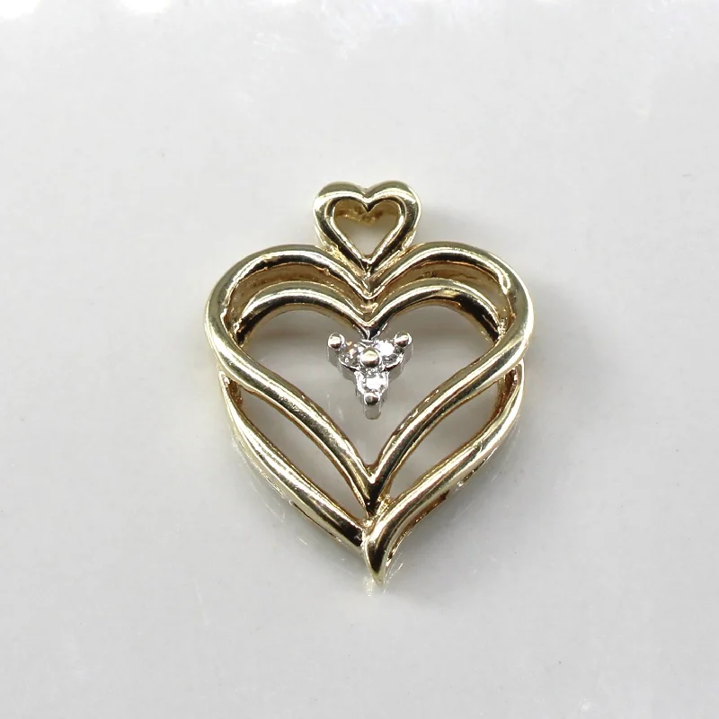 art deco diamond bracelet Diamond Heart Pendant | 0.02ctw |