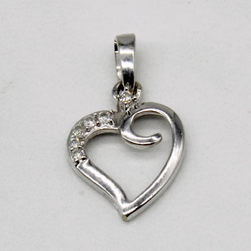 boho tassel earrings handmade Diamond Heart Pendant | 0.04ctw |