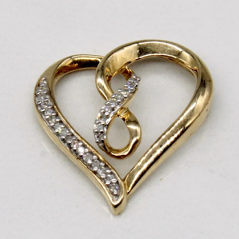 layered pearl choker necklace Diamond Heart Pendant | 0.06ctw |