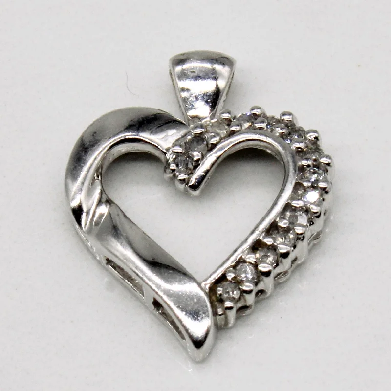 chunky gemstone cuff bracelet Diamond Heart Pendant | 0.10ctw |