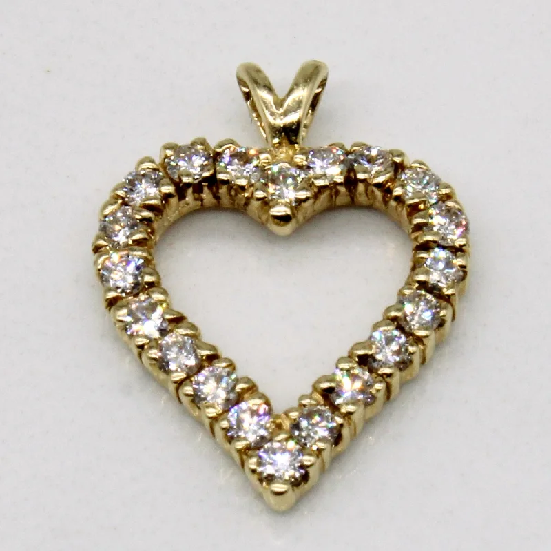 boho gemstone anklet Diamond Heart Pendant | 0.20ctw |