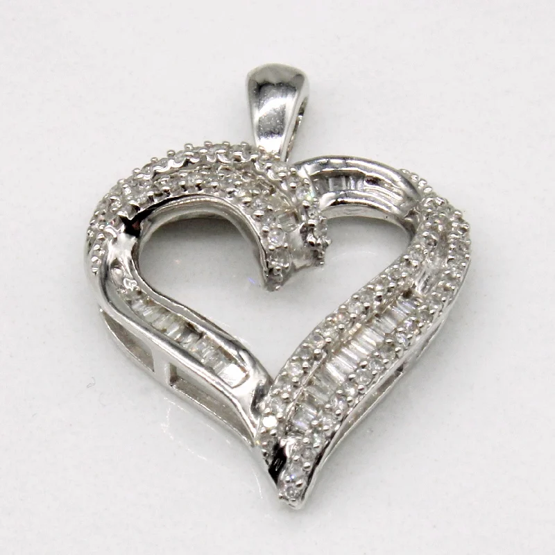 vintage art deco sapphire ring Diamond Heart Pendant | 0.28ctw |