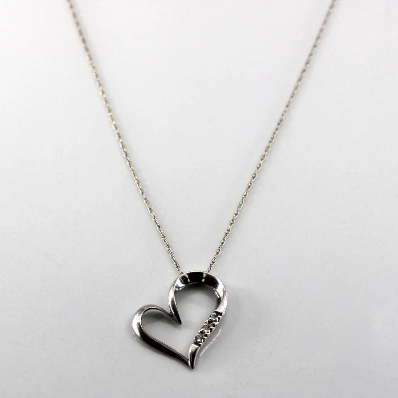 vintage turquoise pendant necklace Diamond Heart Pendant Necklace | 0.03ctw | 19"|