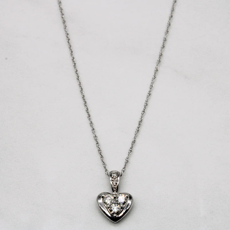 bold gothic vampire ring Diamond Heart Pendant & Necklace | 0.22ctw | 18" |