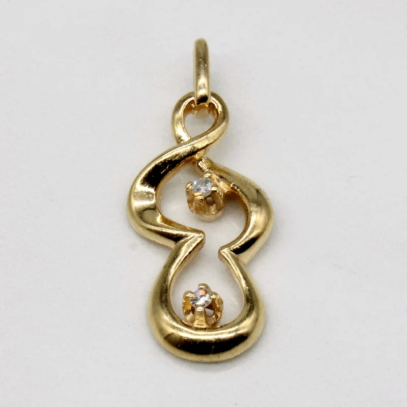 handmade braided hemp bracelet Diamond Pendant | 0.02ctw |