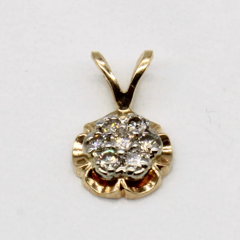 adjustable charm necklace Diamond Pendant | 0.11ctw |