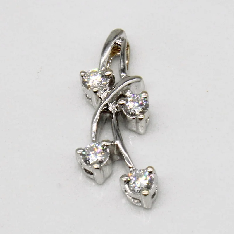 personalized pet photo necklace Diamond Pendant | 0.22ctw |