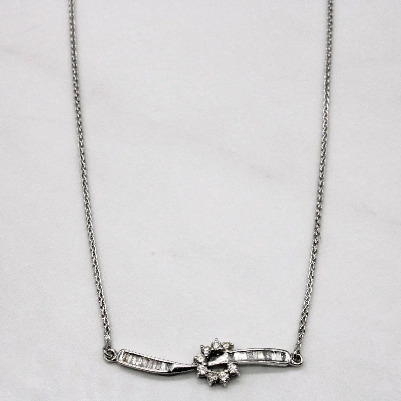 emerald-cut ruby eternity ring Diamond Pendant Necklace | 0.35ctw | 18" |