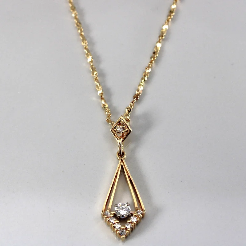 elegant marquise diamond ring Diamond Pendant Necklace | 0.35ctw | 20"|