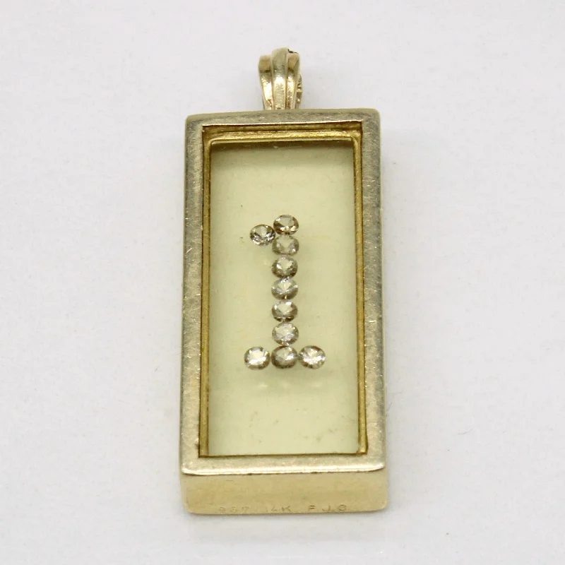 handmade leather pendant necklace Diamond & Resin 1 Pendant | 0.10ctw |