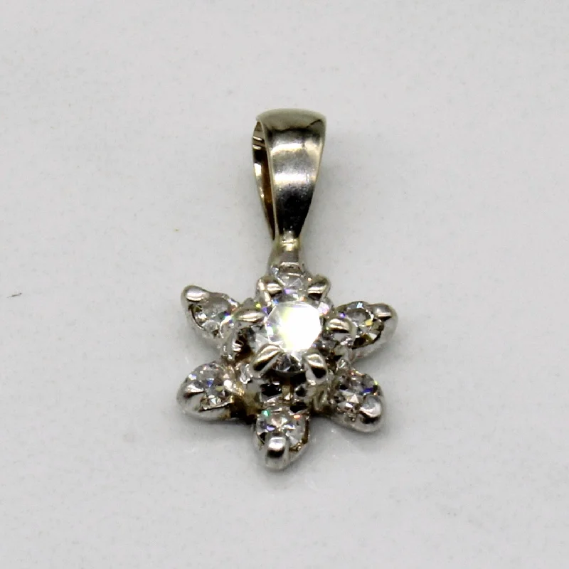 opal cluster ring unique Diamond Star Pendant | 0.29ctw |
