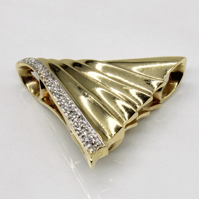 birthstone stacking rings set Diamond Triangle Pendant | 0.03ctw |
