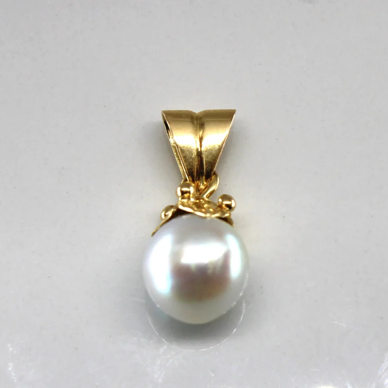 dainty gold anchor bracelet Drop Pearl Pendant