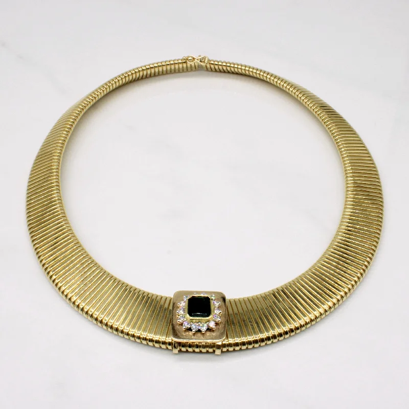 adjustable toe ring silver Emerald & Diamond Sliding Pendant Necklace | 1.40ct, 0.75ctw | 17" |